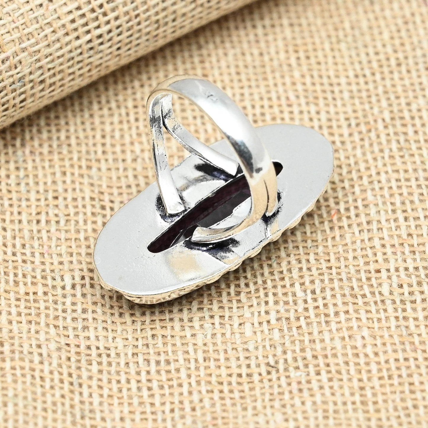 Purple Amethyst Sterling Silver Ring