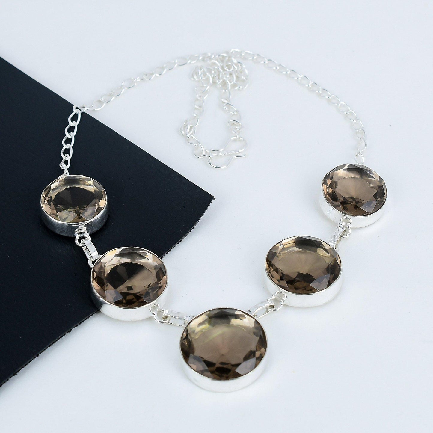 Smoky Brown Topaz Gemstone Necklace