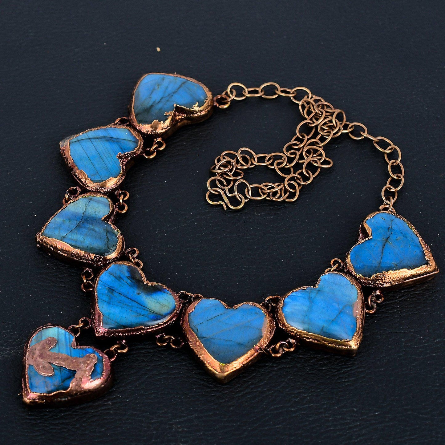 Blue Labradorite Gemstone Necklace