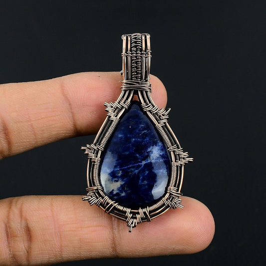 Blue Sodalite Gemstone Pendant