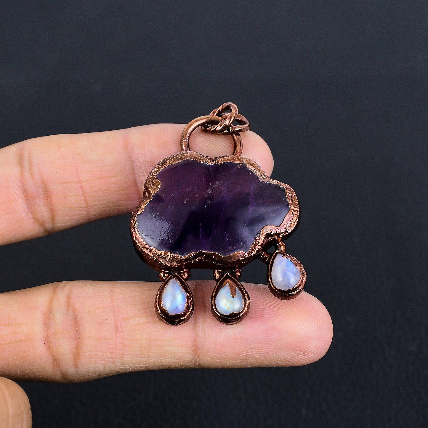 Purple Amethyst Gemstone Pendant