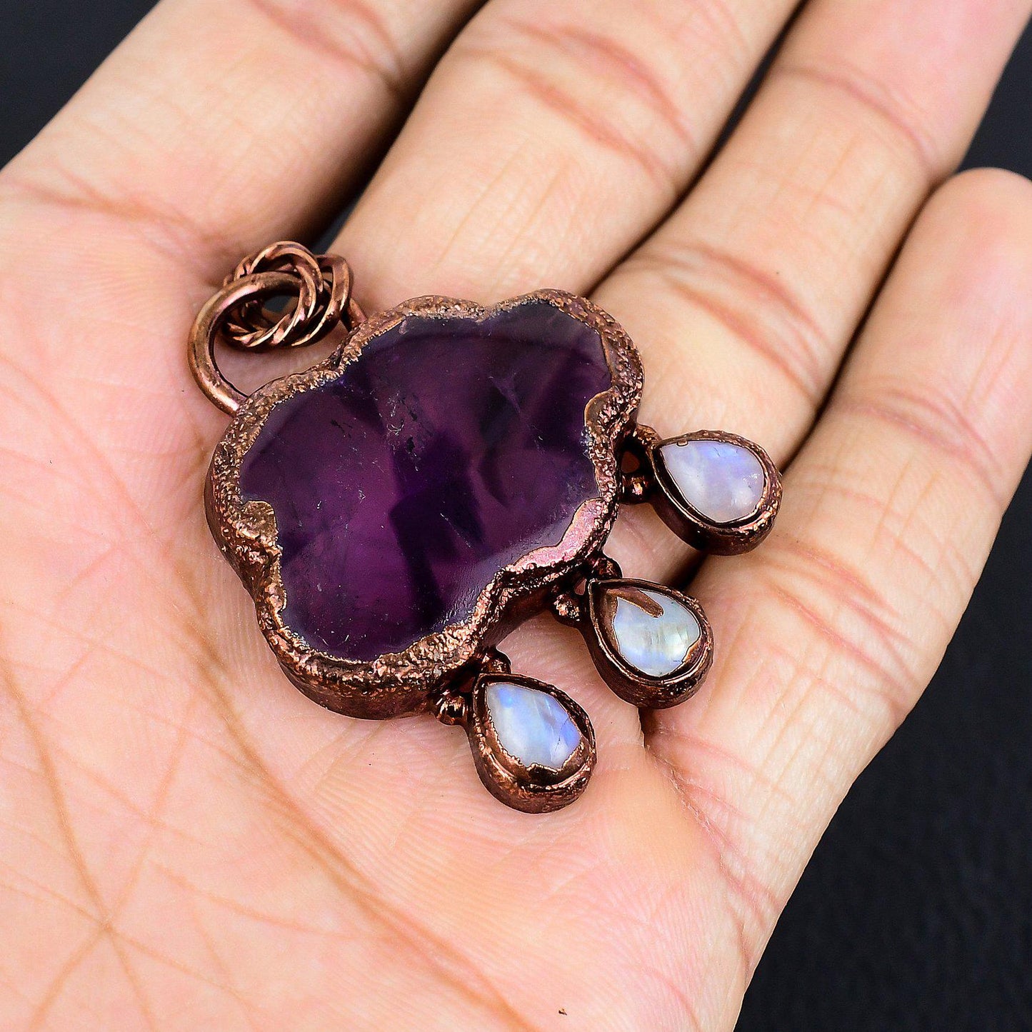 Purple Amethyst Gemstone Pendant