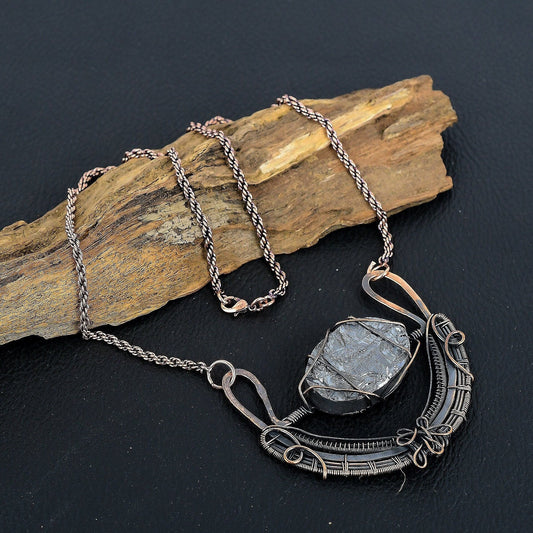 Black Shungite Gemstone Necklace