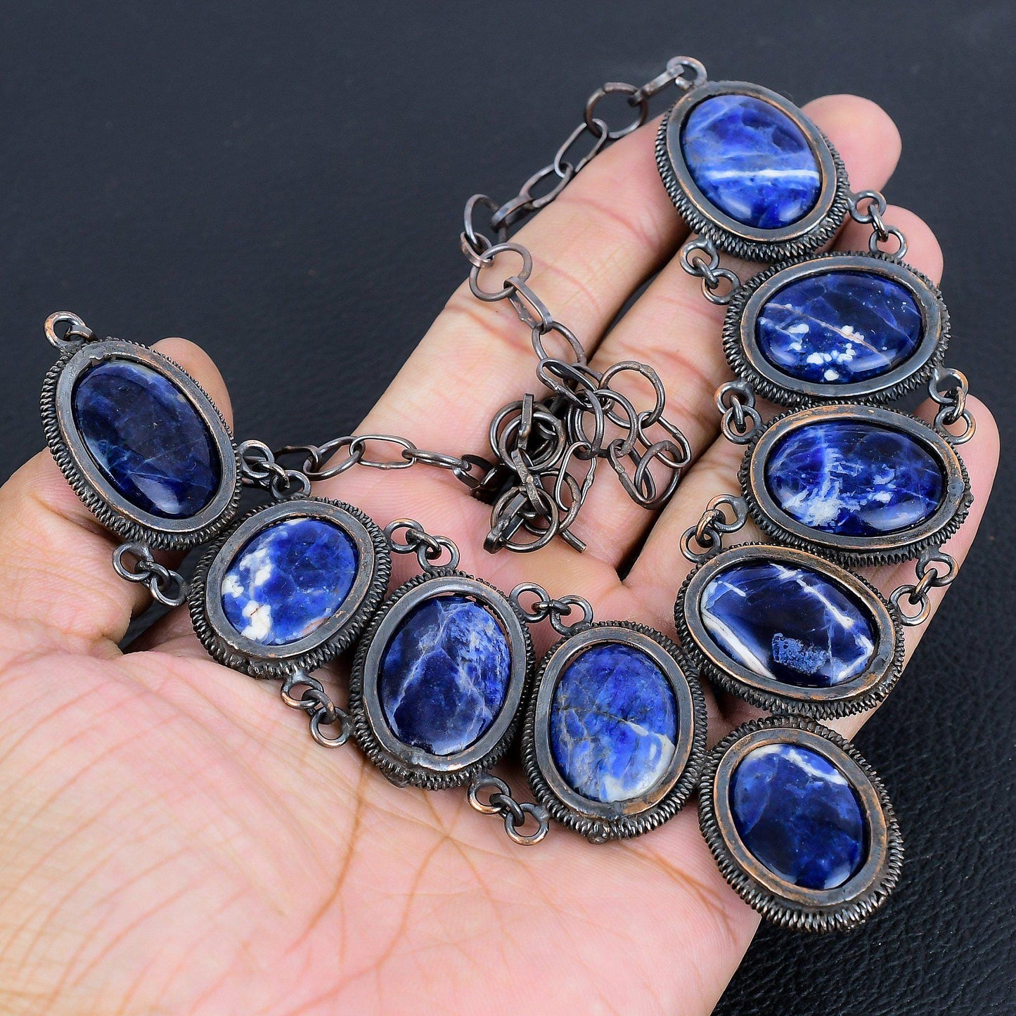 Blue Sodalite Gemstone Necklace