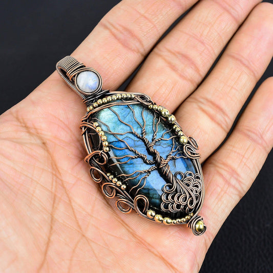 Blue Labradorite Gemstone Pendant