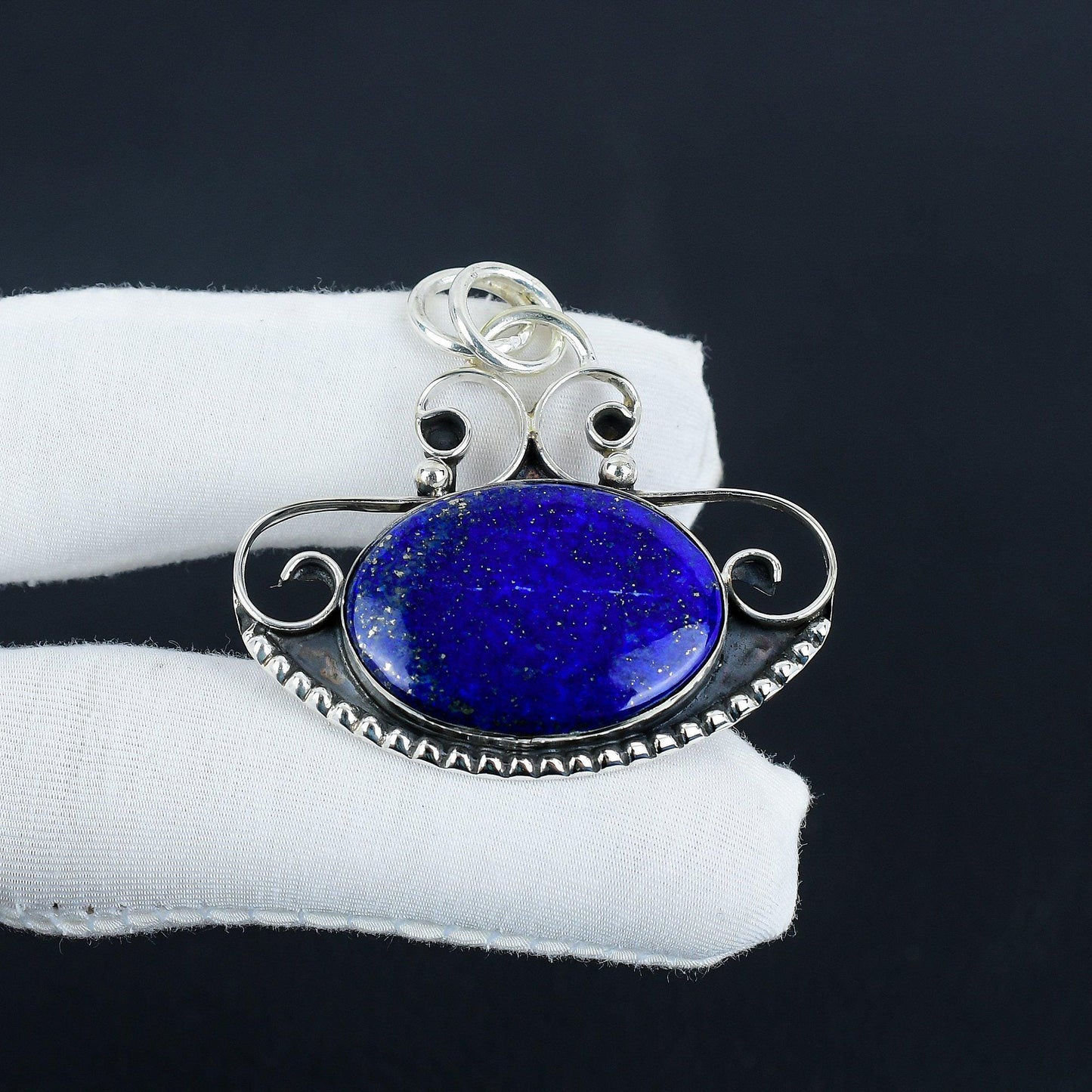Blue Lapis Lazuli Gemstone Pendant