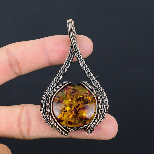 Amber Gemstone Pendant