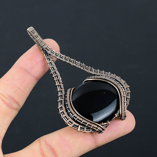 Black Onyx Gemstone Pendant
