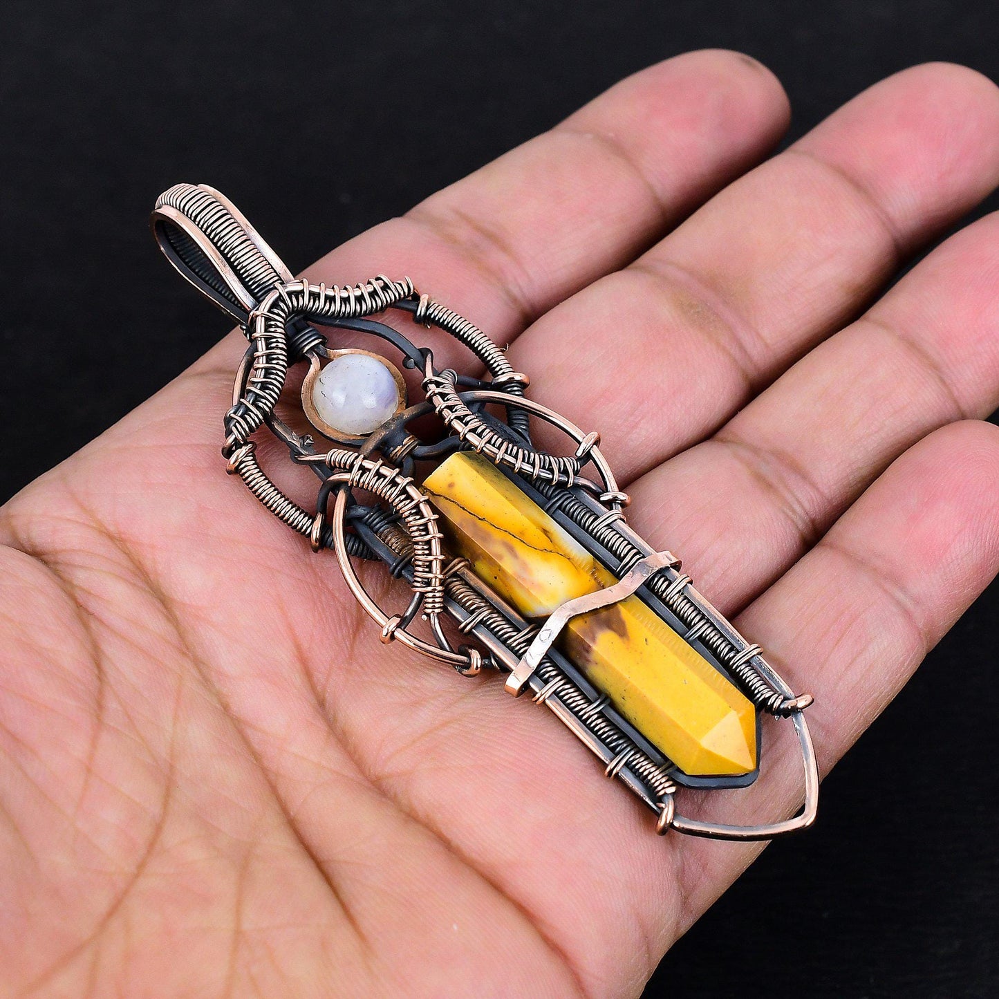 Multicolor Mookaite Gemstone Pendant