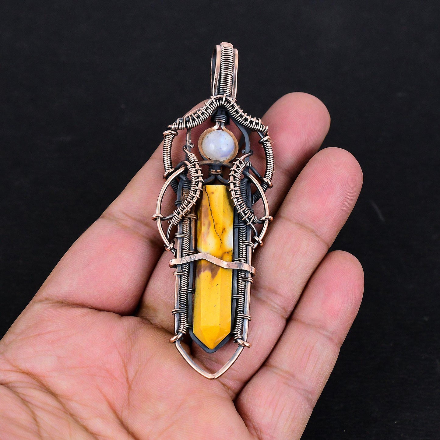 Multicolor Mookaite Gemstone Pendant
