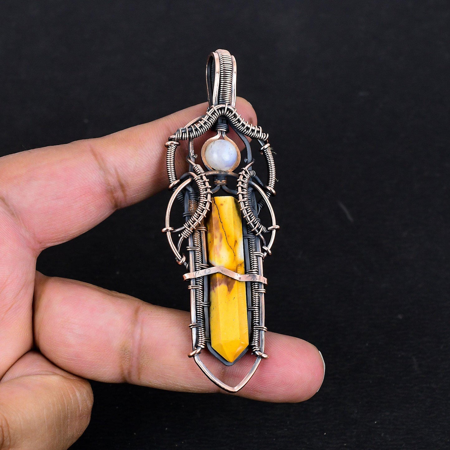 Multicolor Mookaite Gemstone Pendant