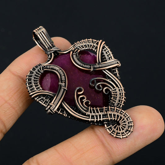 Red Ruby Gemstone Pendant