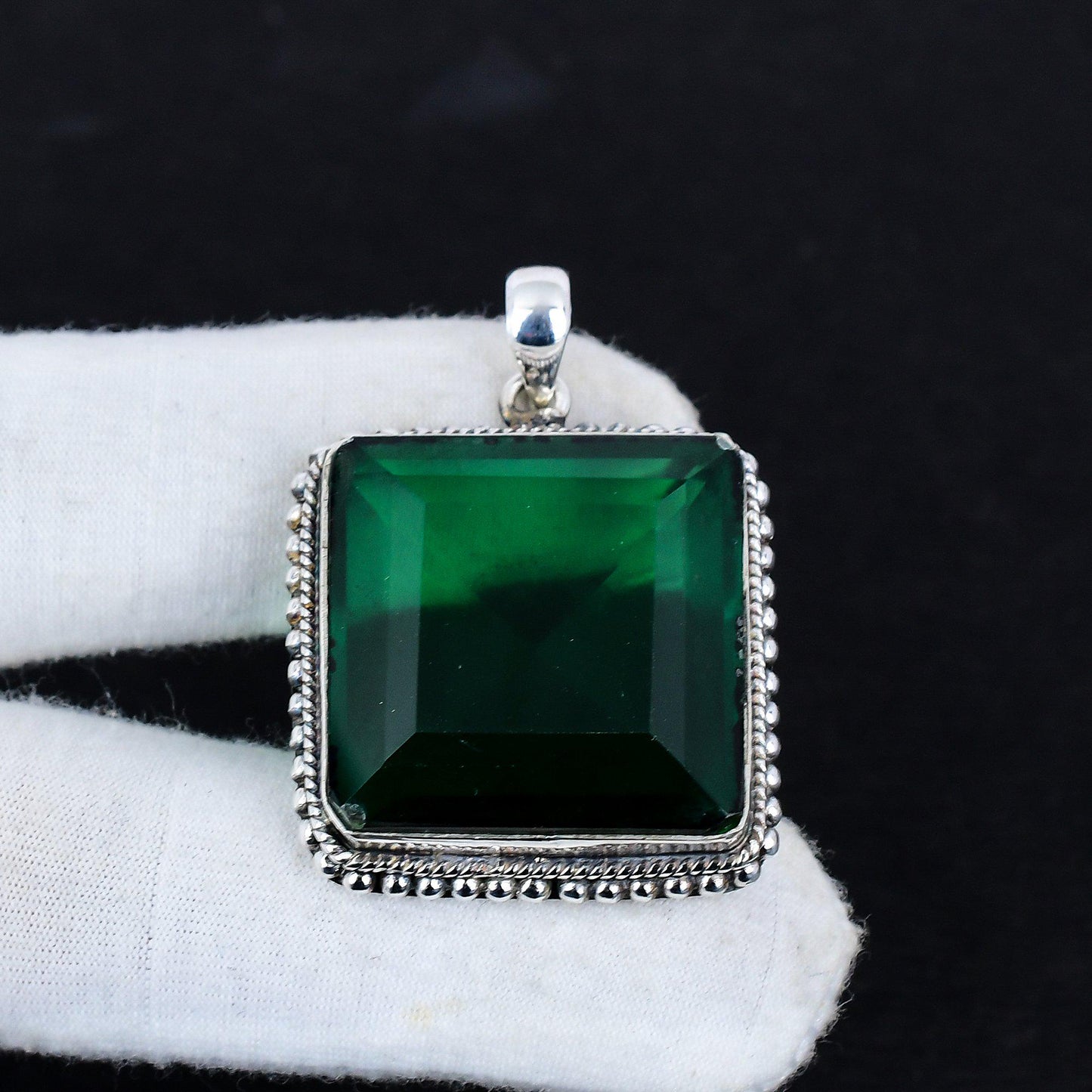 Green Tourmaline Gemstone Pendant
