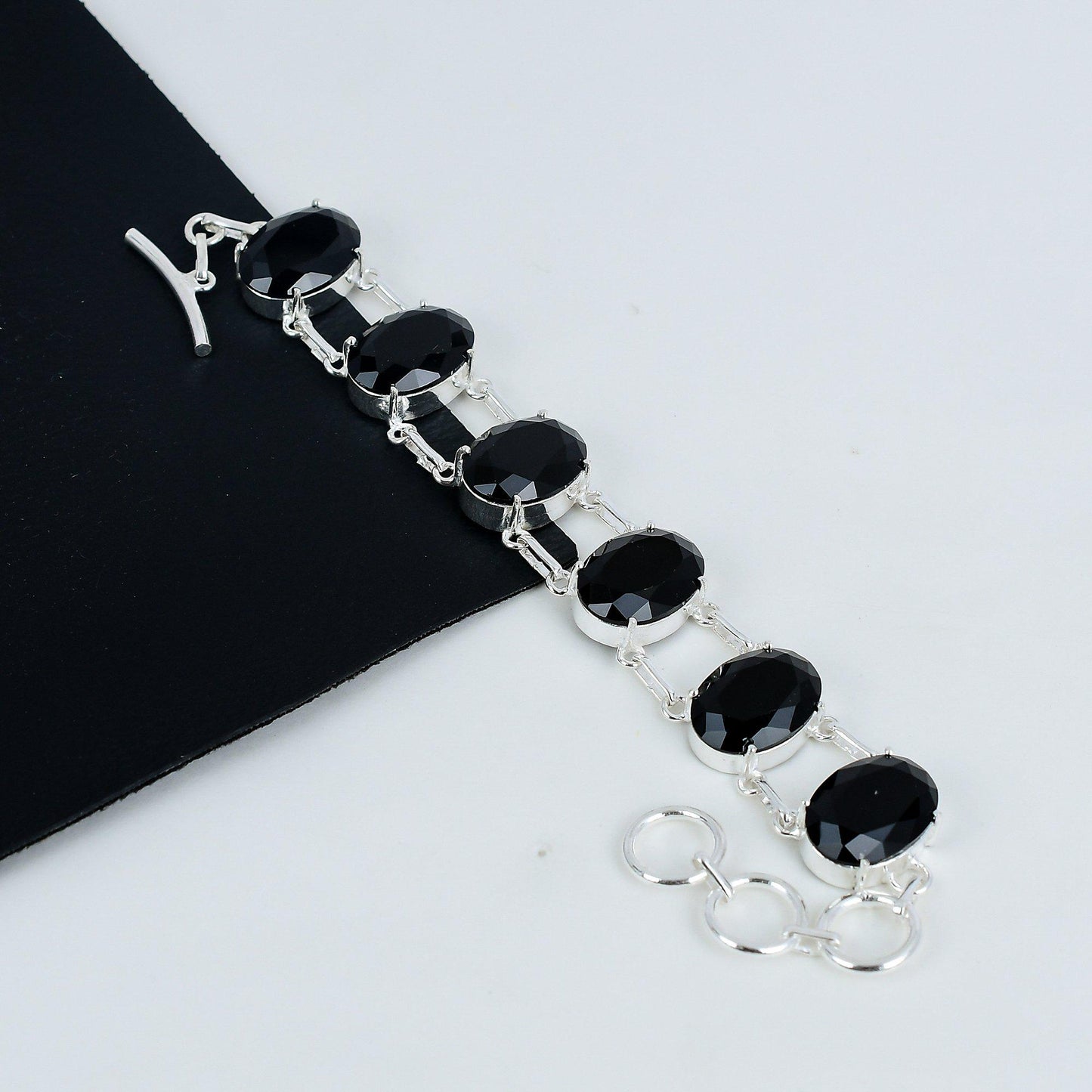 Black Spinel Gemstone Bracelet