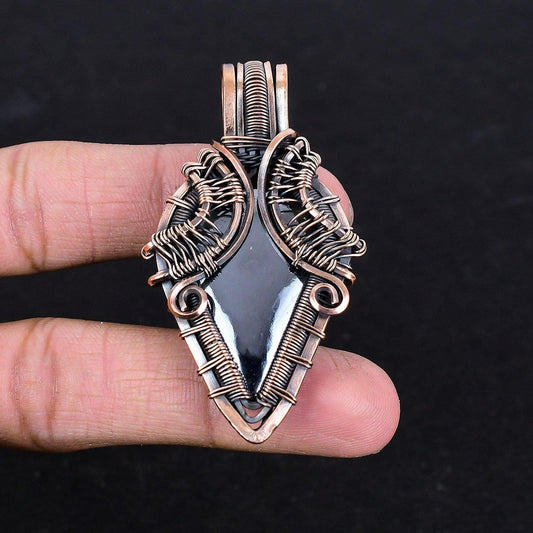 Black Shungite Gemstone Pendant