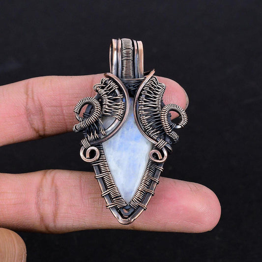 Rainbow Moonstone Gemstone Pendant