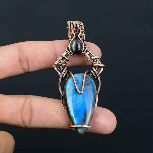 Blue Labradorite Gemstone Pendant