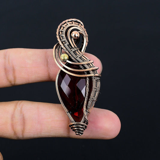Red Garnet Gemstone Pendant
