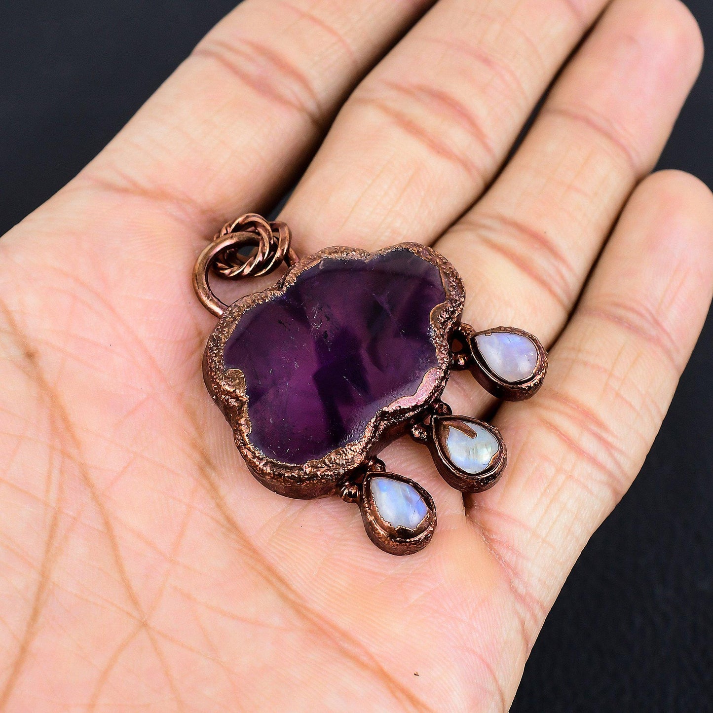 Purple Amethyst Gemstone Pendant