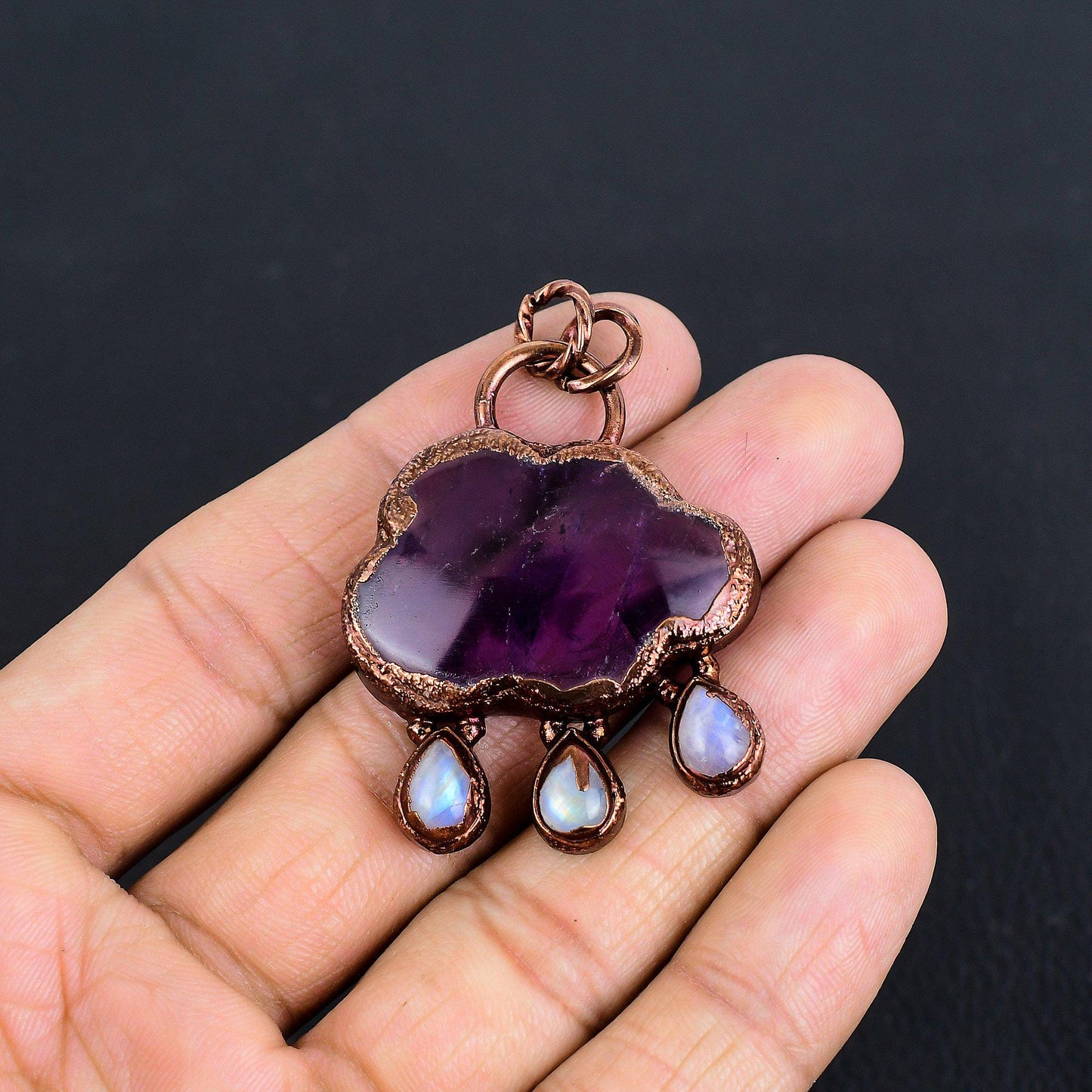 Purple Amethyst Gemstone Pendant