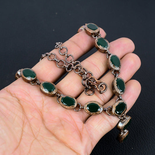 Green Emerald Gemstone Necklace