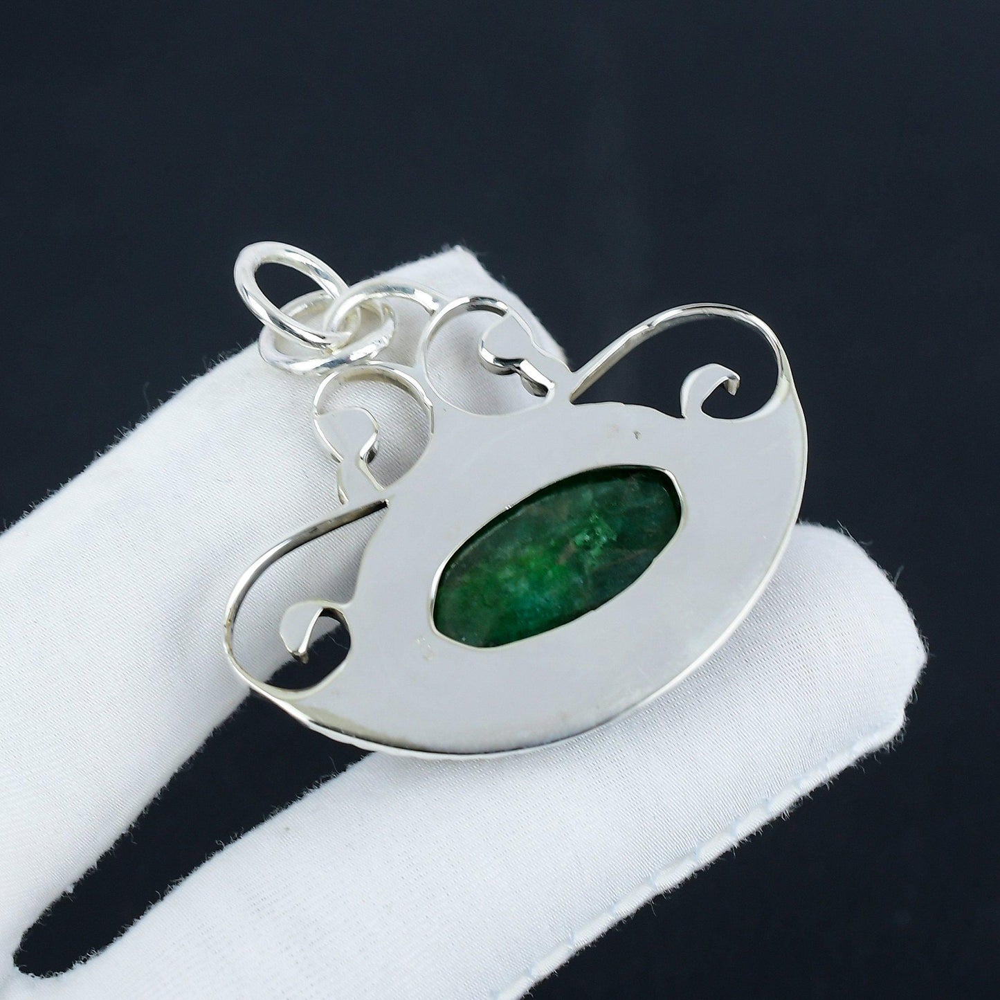 Green Emerald Gemstone Pendant