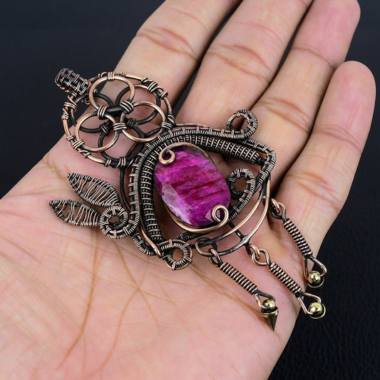 Red Ruby Gemstone Pendant