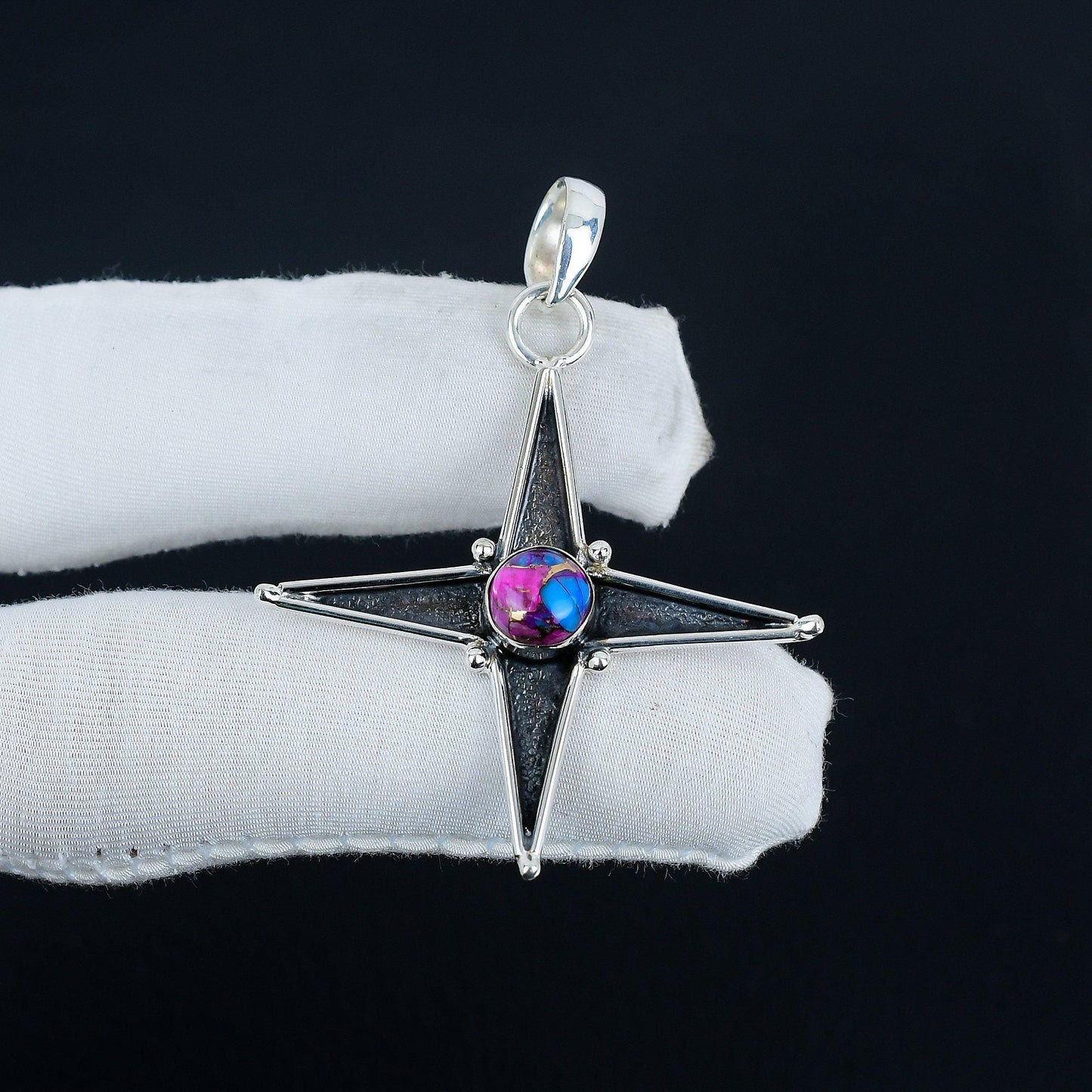 Pink Turquoise Star Pendant