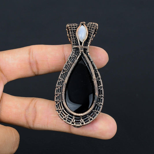 Black Onyx Gemstone Pendant