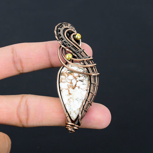 Brown Wild Horse Jasper Gemstone Pendant