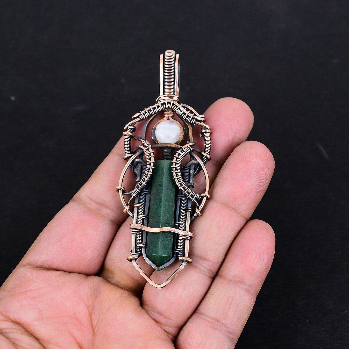 Green Jade Gemstone Pendant