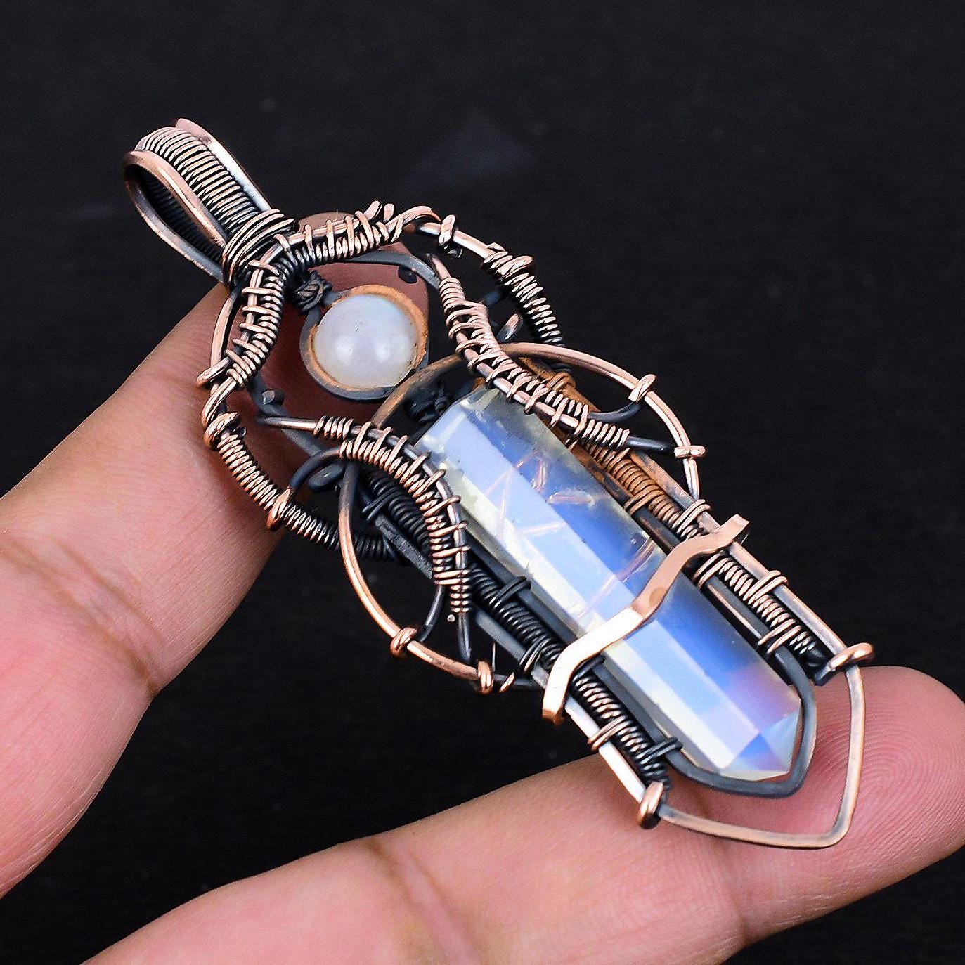 Milky White Opal Gemstone Pendant