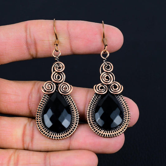 Black Onyx Gemstone Earrings