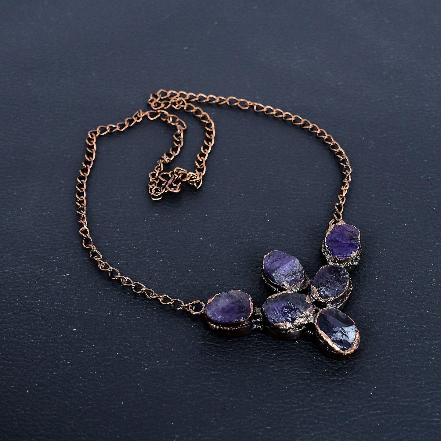 Purple Amethyst Gemstone Necklace
