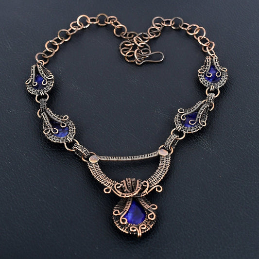 Blue Sapphire Gemstone Necklace