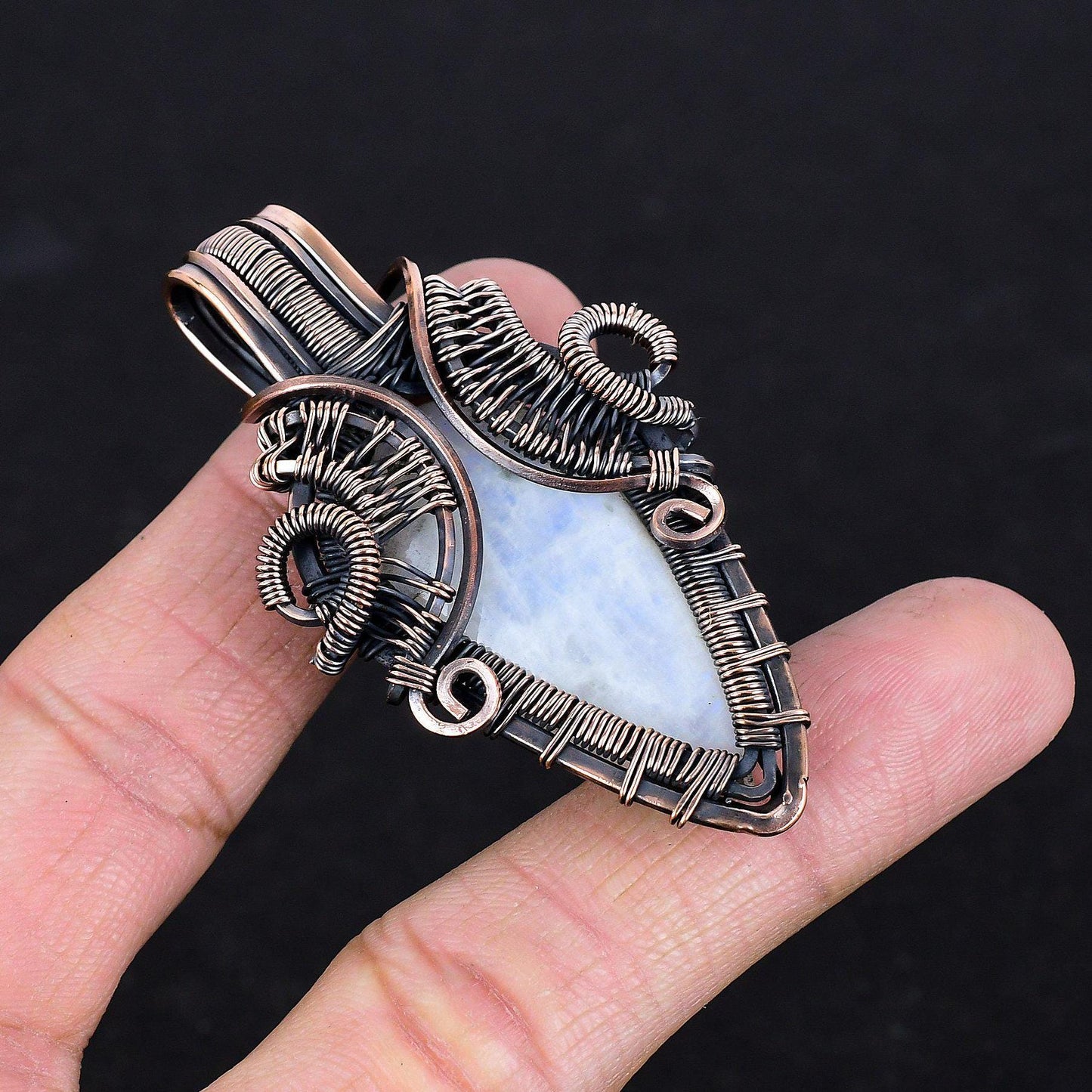 Rainbow Moonstone Gemstone Pendant