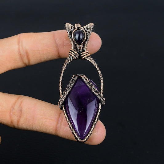 Purple Amethyst Gemstone Pendant