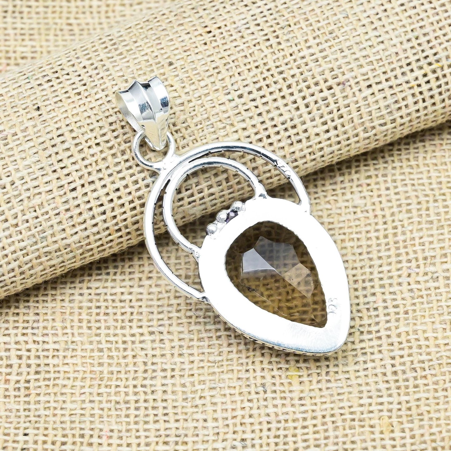 Smoky Topaz Sterling Silver Pendant