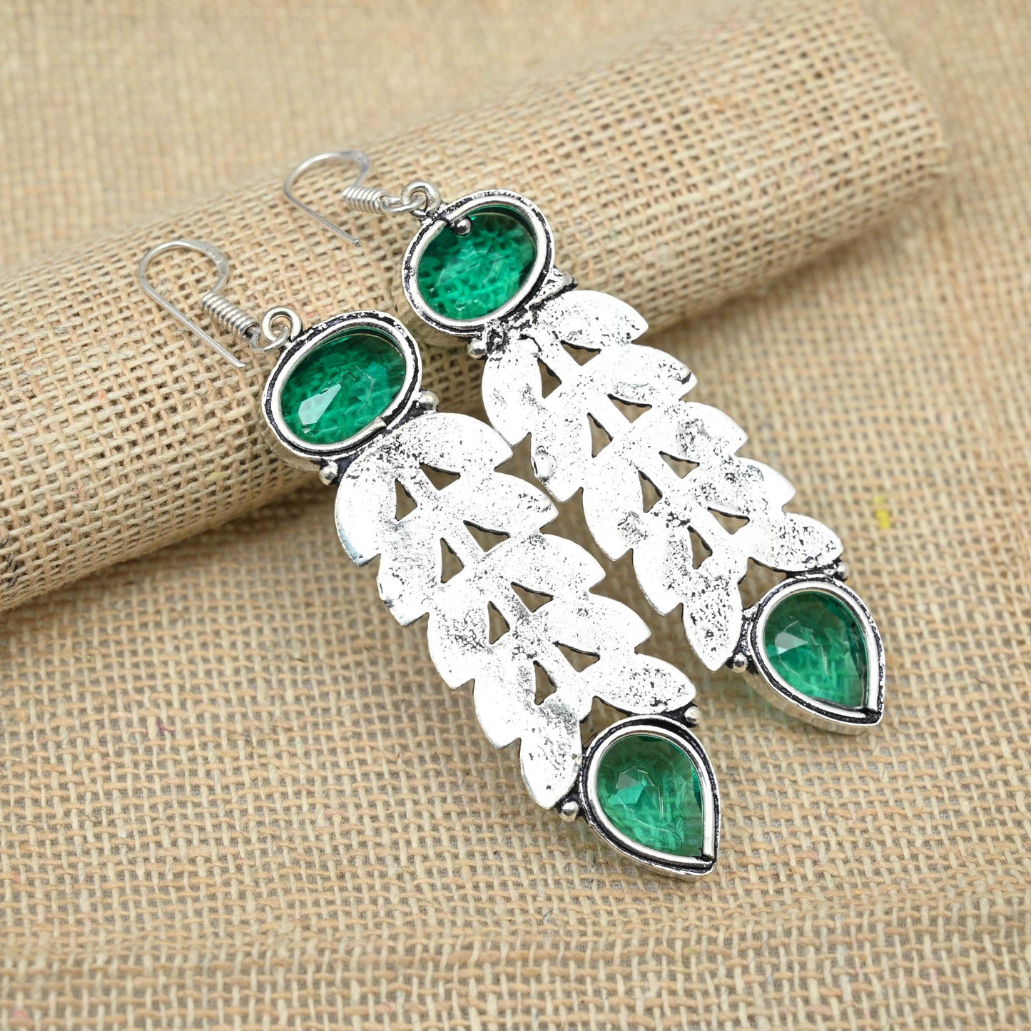 Blue Indicolite Sterling Silver Earrings