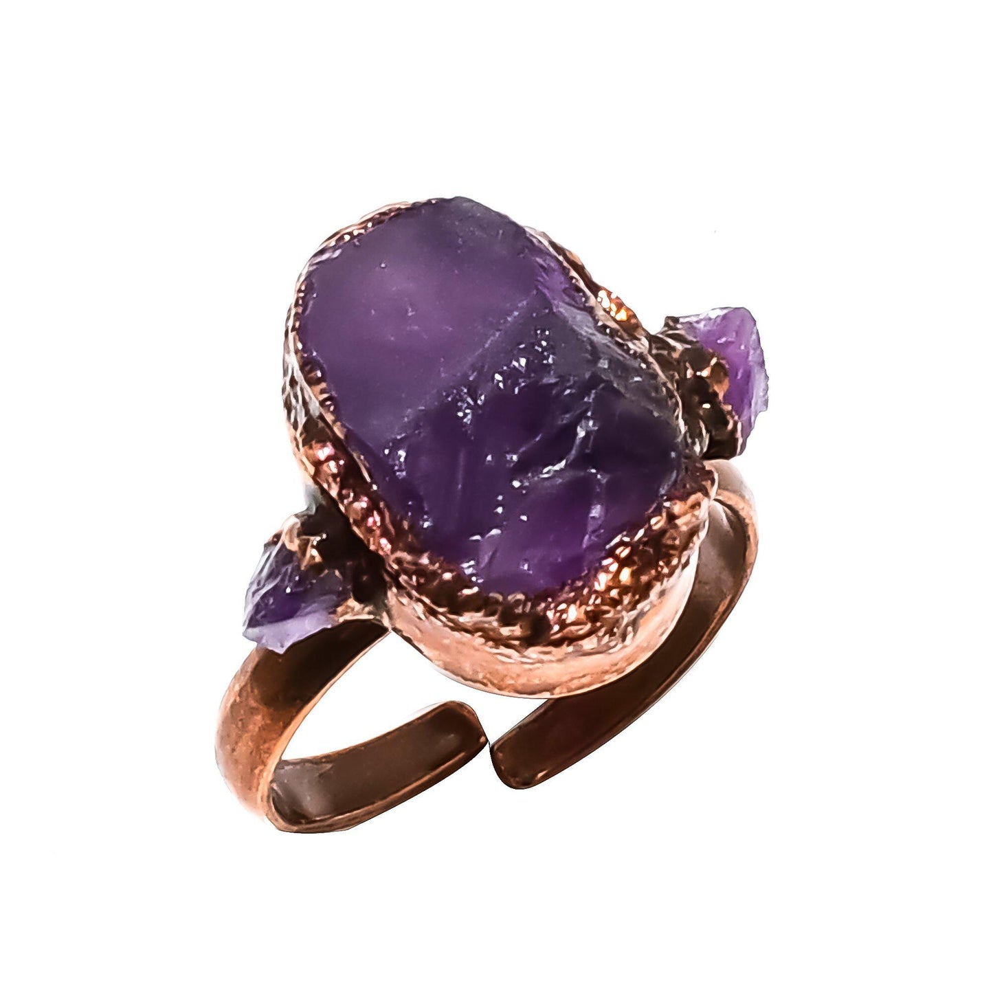 Purple Amethyst Gemstone Ring