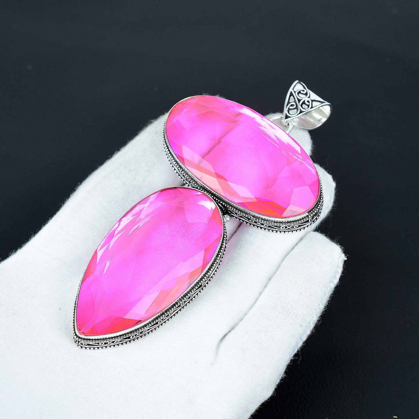 Pink Tourmaline Gemstone Pendant