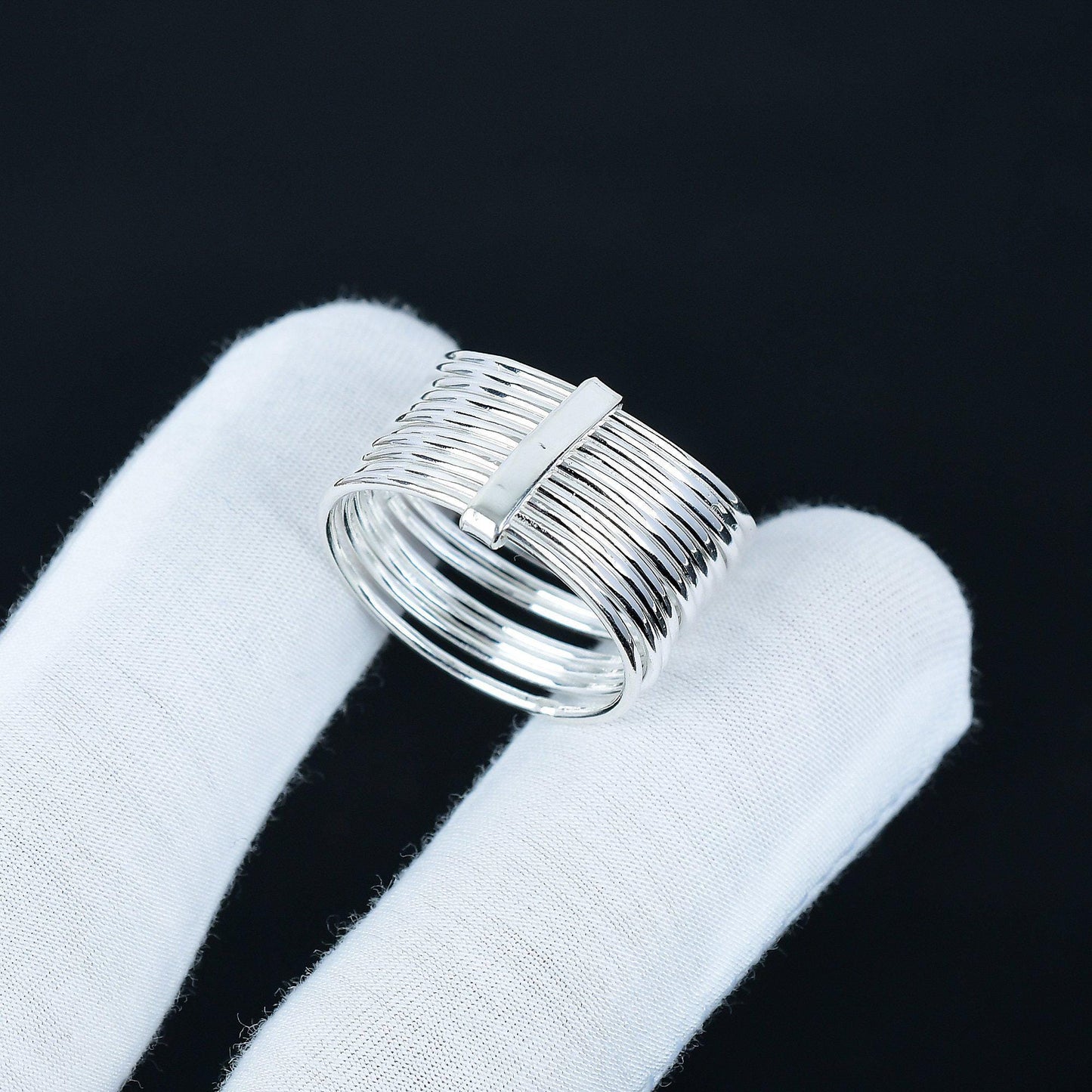 925 Sterling Silver Boho Spinner Ring