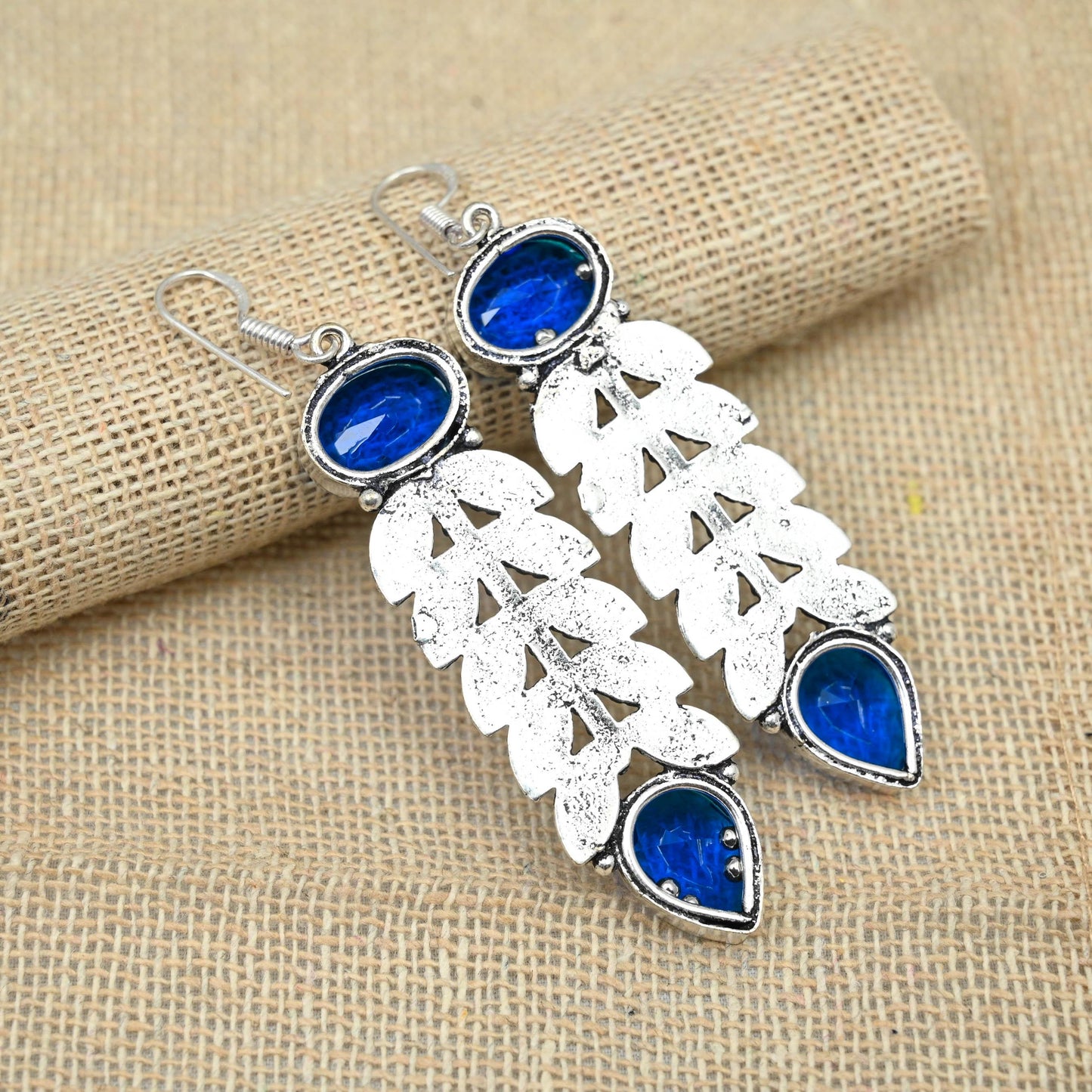 Blue Tanzanite Sterling Silver Earrings