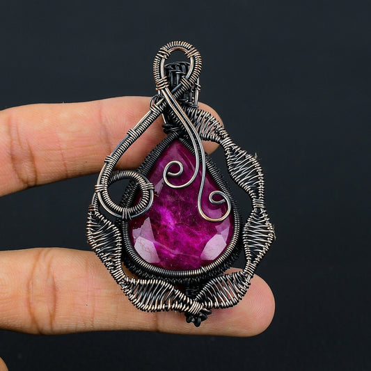 Red Ruby Gemstone Pendant