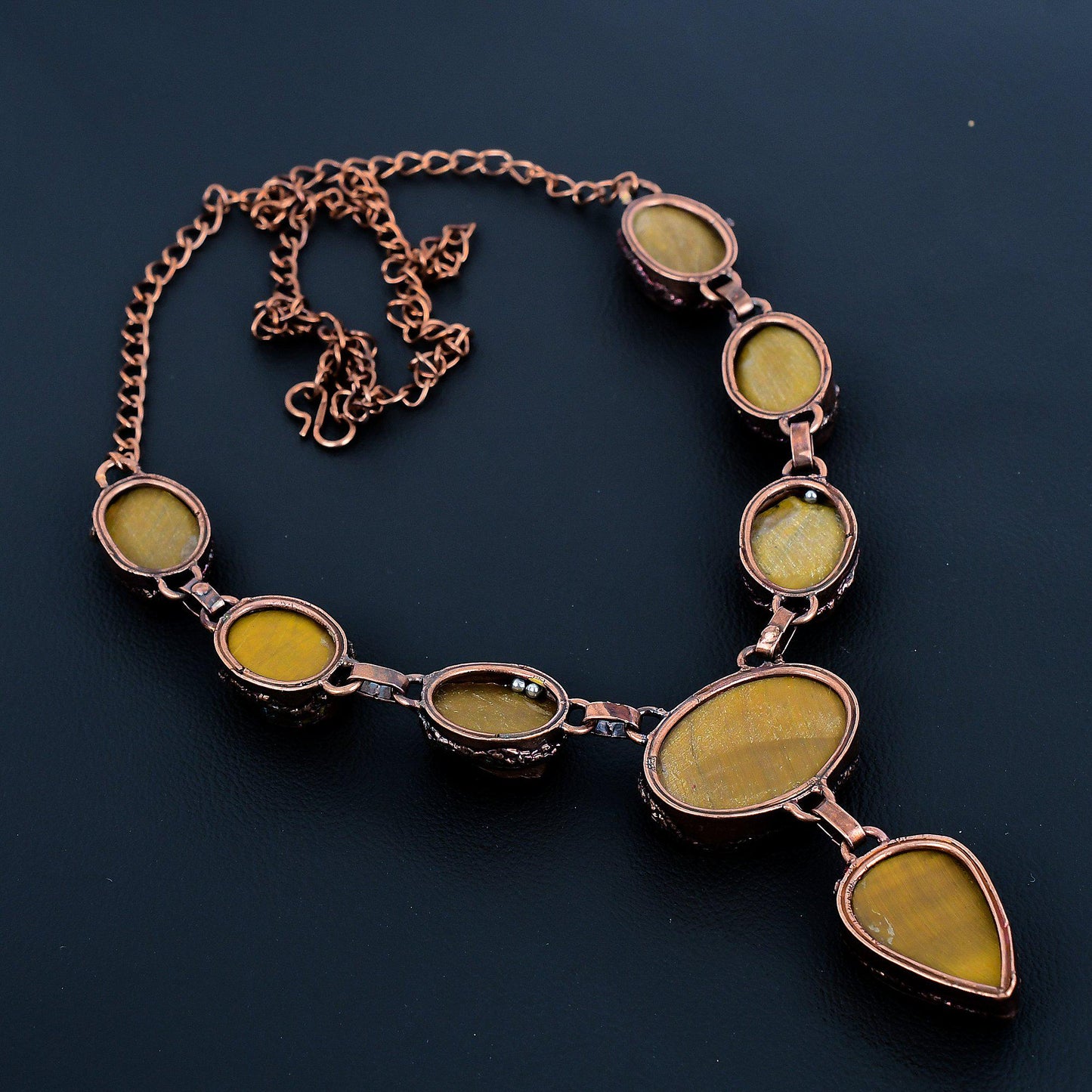Golden Brown Tiger Eye Gemstone Necklace
