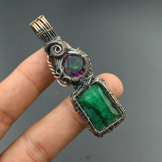 Emerald Green Gemstone Pendant