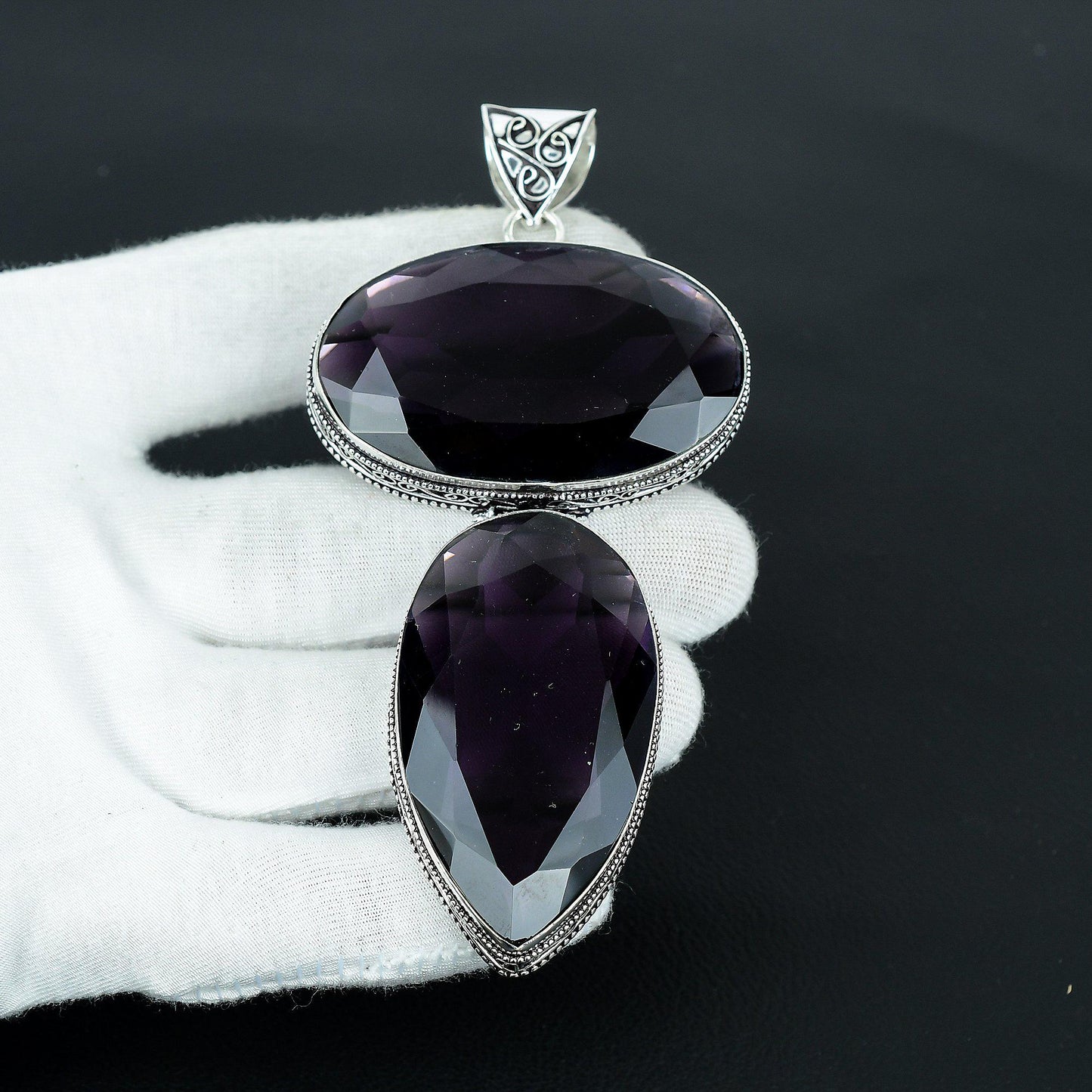 Purple Amethyst Gemstone Pendant