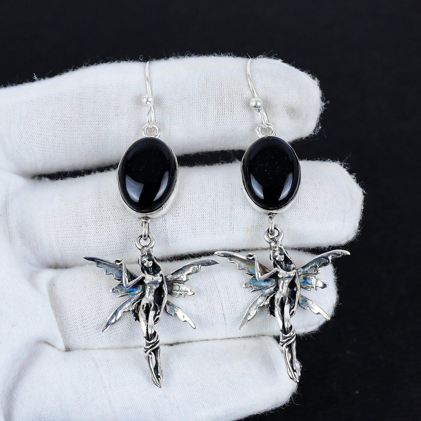 Black Onyx Gemstone Earrings