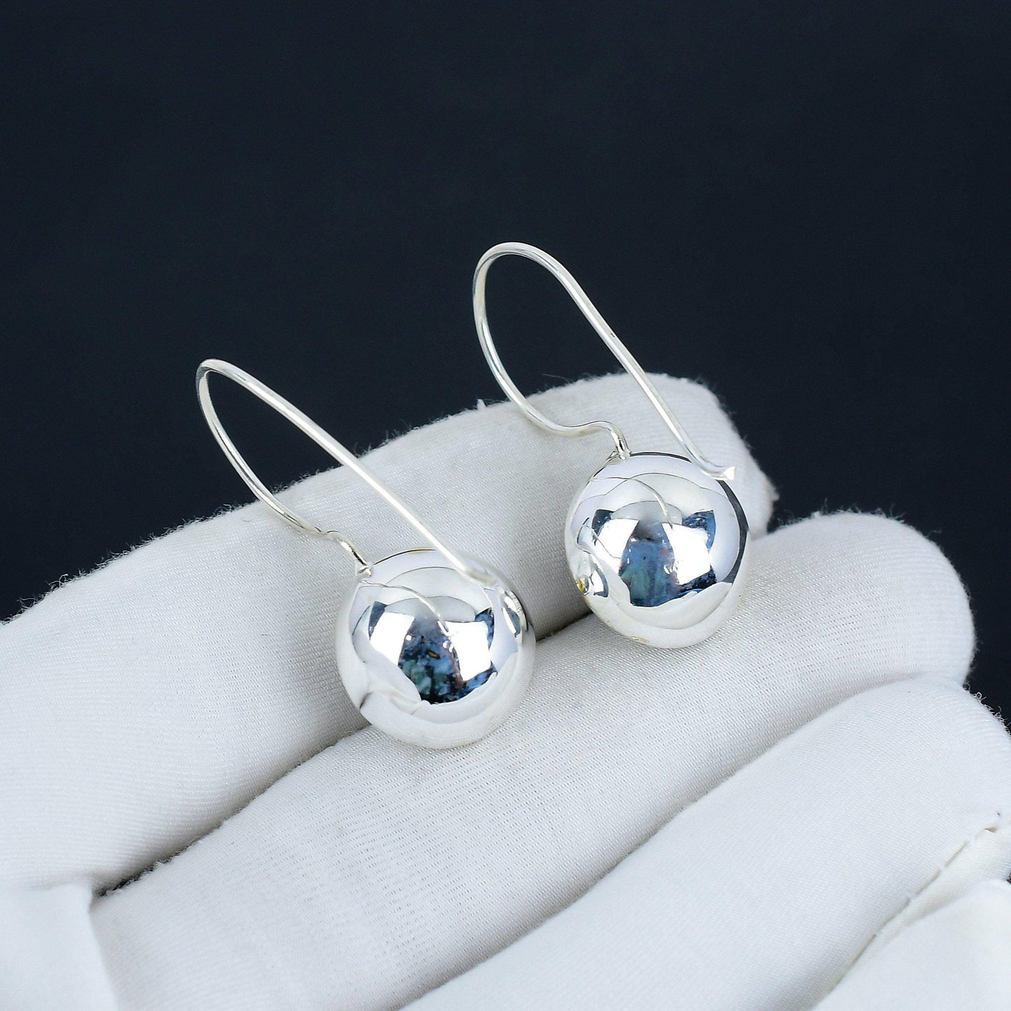 Blue Sunstone Gemstone Earrings