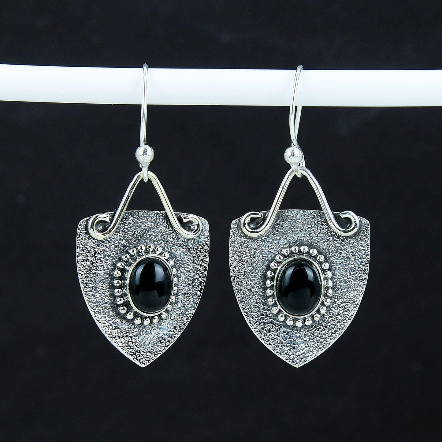 Black Onyx Gemstone Earrings